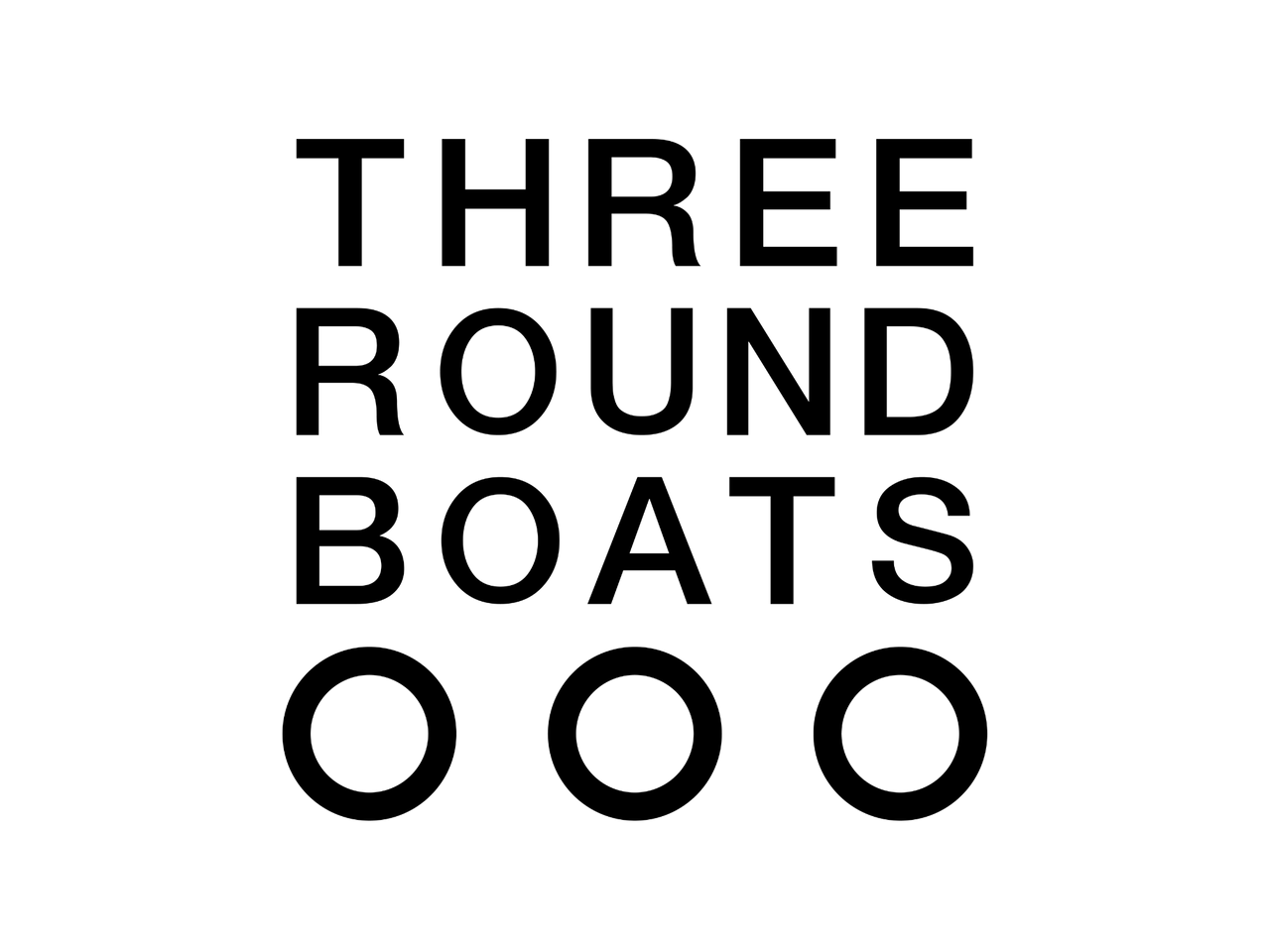 Three Round Boats