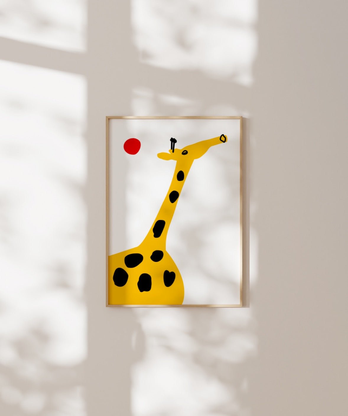 Grace the giraffe Art Print